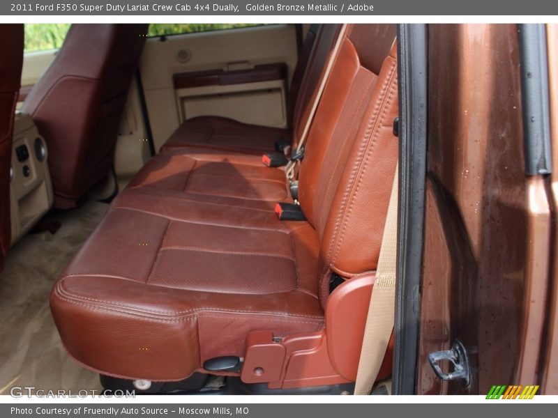 Golden Bronze Metallic / Adobe 2011 Ford F350 Super Duty Lariat Crew Cab 4x4 Dually