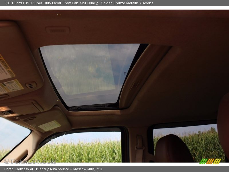 Golden Bronze Metallic / Adobe 2011 Ford F350 Super Duty Lariat Crew Cab 4x4 Dually