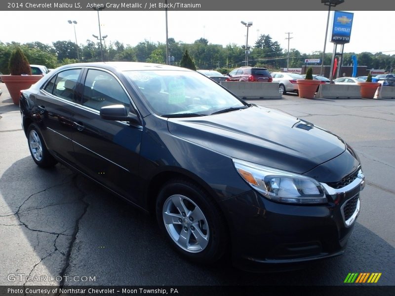 Ashen Gray Metallic / Jet Black/Titanium 2014 Chevrolet Malibu LS