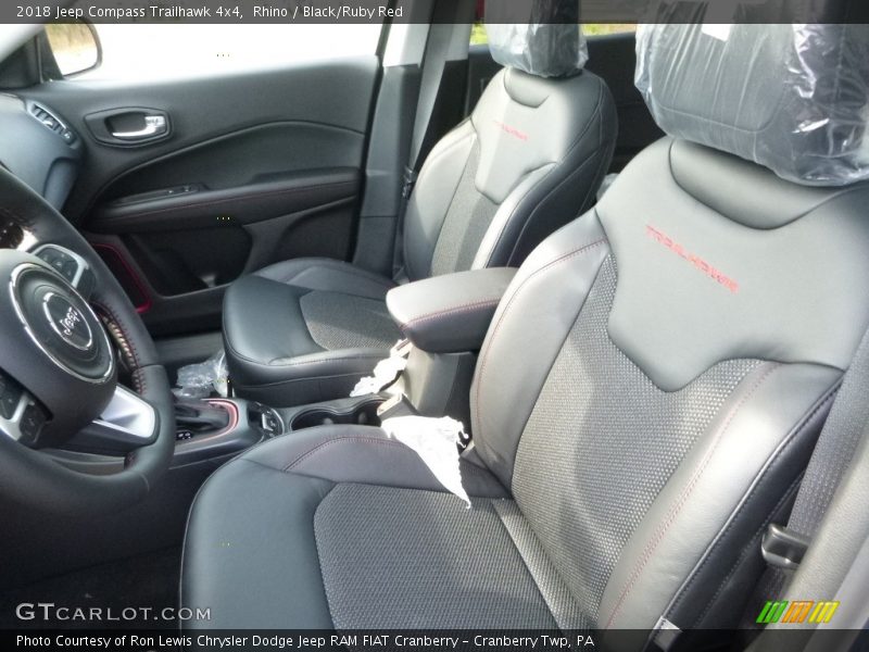 Rhino / Black/Ruby Red 2018 Jeep Compass Trailhawk 4x4