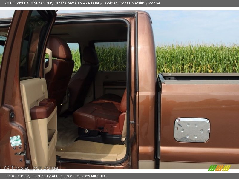 Golden Bronze Metallic / Adobe 2011 Ford F350 Super Duty Lariat Crew Cab 4x4 Dually