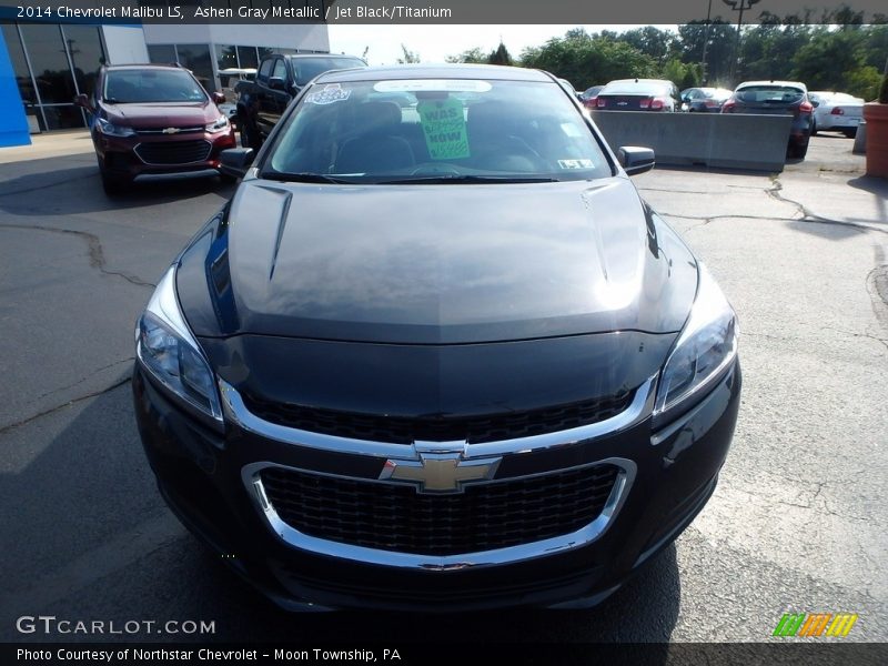 Ashen Gray Metallic / Jet Black/Titanium 2014 Chevrolet Malibu LS