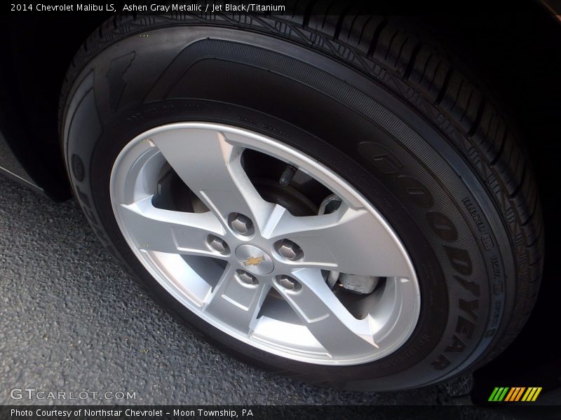 Ashen Gray Metallic / Jet Black/Titanium 2014 Chevrolet Malibu LS