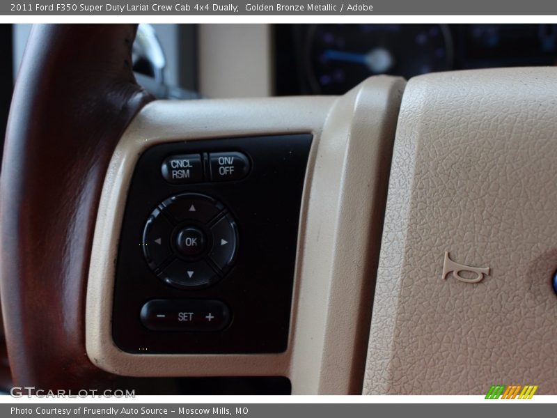 Golden Bronze Metallic / Adobe 2011 Ford F350 Super Duty Lariat Crew Cab 4x4 Dually