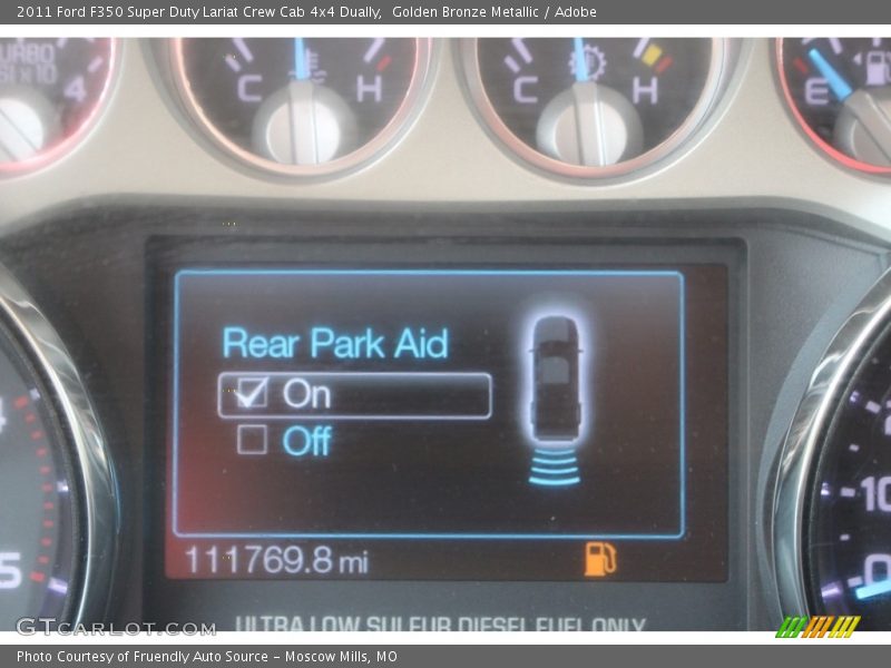 Golden Bronze Metallic / Adobe 2011 Ford F350 Super Duty Lariat Crew Cab 4x4 Dually