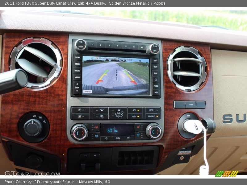 Golden Bronze Metallic / Adobe 2011 Ford F350 Super Duty Lariat Crew Cab 4x4 Dually