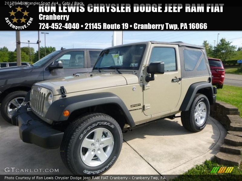 Gobi / Black 2017 Jeep Wrangler Sport 4x4