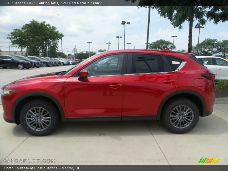Soul Red Metallic / Black 2017 Mazda CX-5 Touring AWD