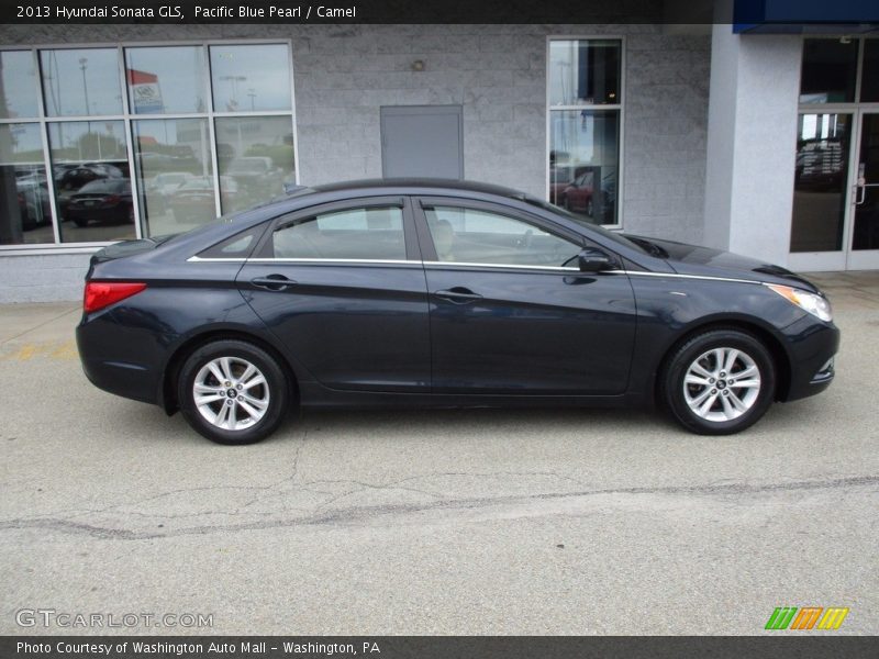 Pacific Blue Pearl / Camel 2013 Hyundai Sonata GLS