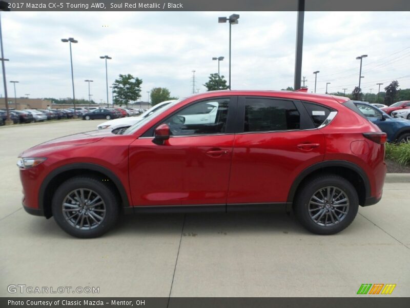Soul Red Metallic / Black 2017 Mazda CX-5 Touring AWD