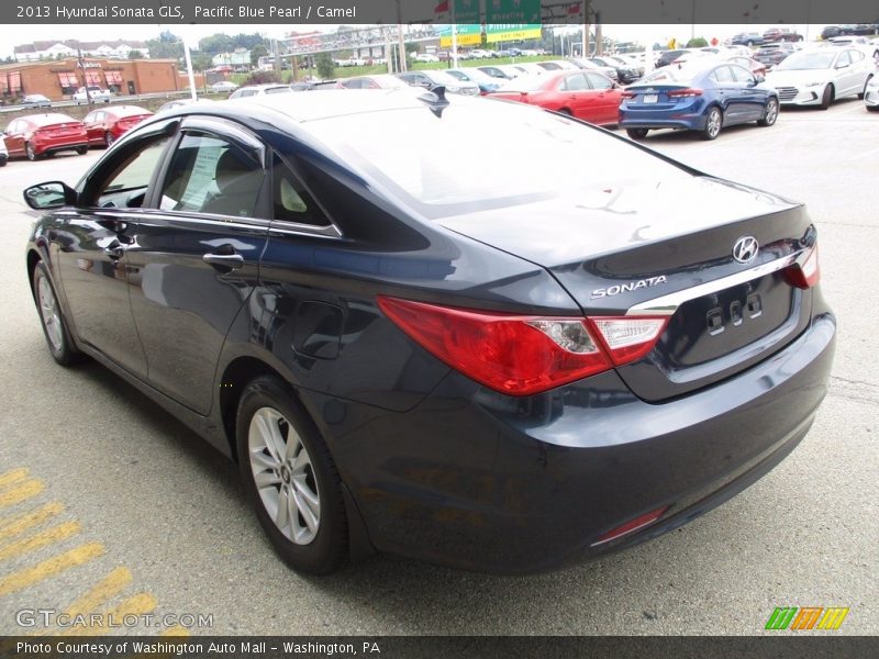 Pacific Blue Pearl / Camel 2013 Hyundai Sonata GLS