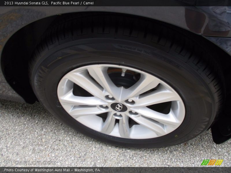 Pacific Blue Pearl / Camel 2013 Hyundai Sonata GLS