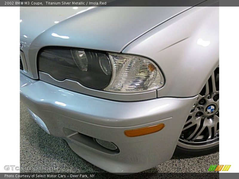 Titanium Silver Metallic / Imola Red 2002 BMW M3 Coupe