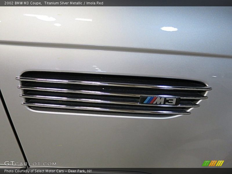 Titanium Silver Metallic / Imola Red 2002 BMW M3 Coupe