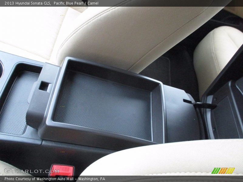 Pacific Blue Pearl / Camel 2013 Hyundai Sonata GLS