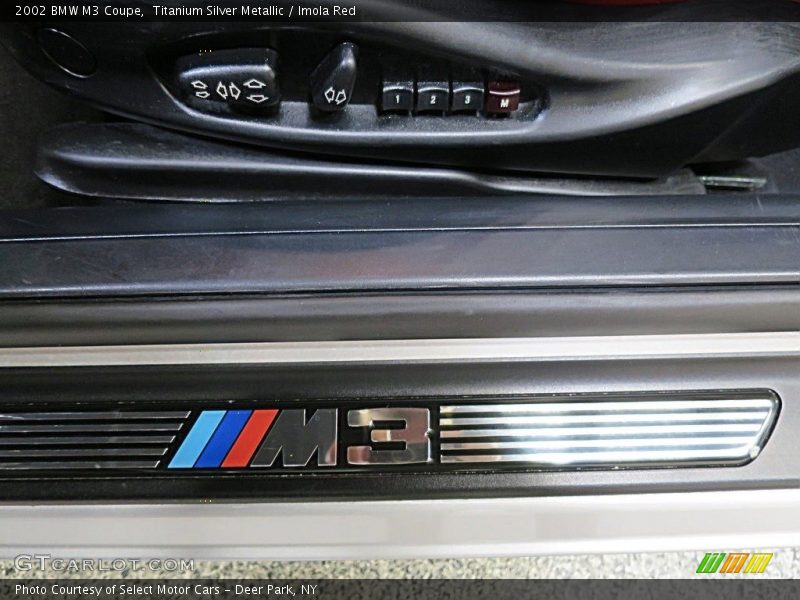 Titanium Silver Metallic / Imola Red 2002 BMW M3 Coupe