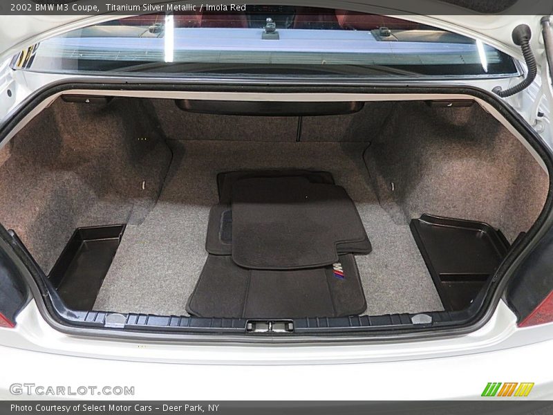 Titanium Silver Metallic / Imola Red 2002 BMW M3 Coupe