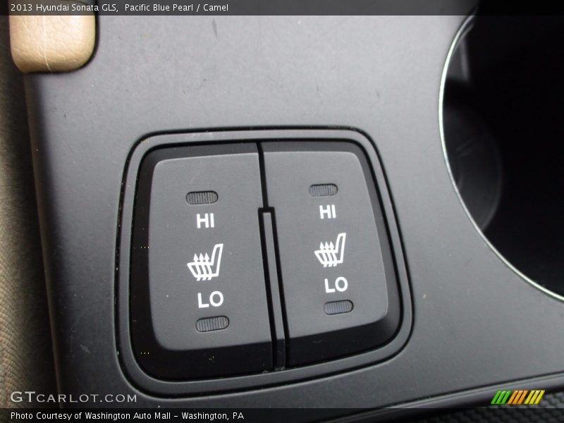 Pacific Blue Pearl / Camel 2013 Hyundai Sonata GLS