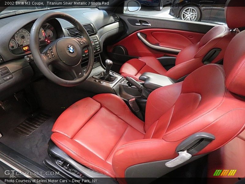 Titanium Silver Metallic / Imola Red 2002 BMW M3 Coupe
