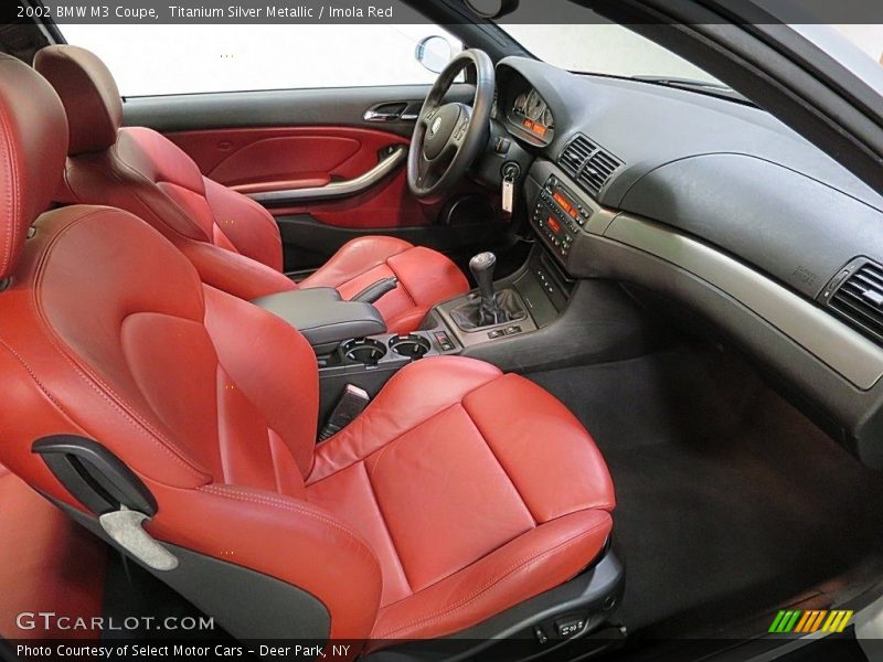 Titanium Silver Metallic / Imola Red 2002 BMW M3 Coupe