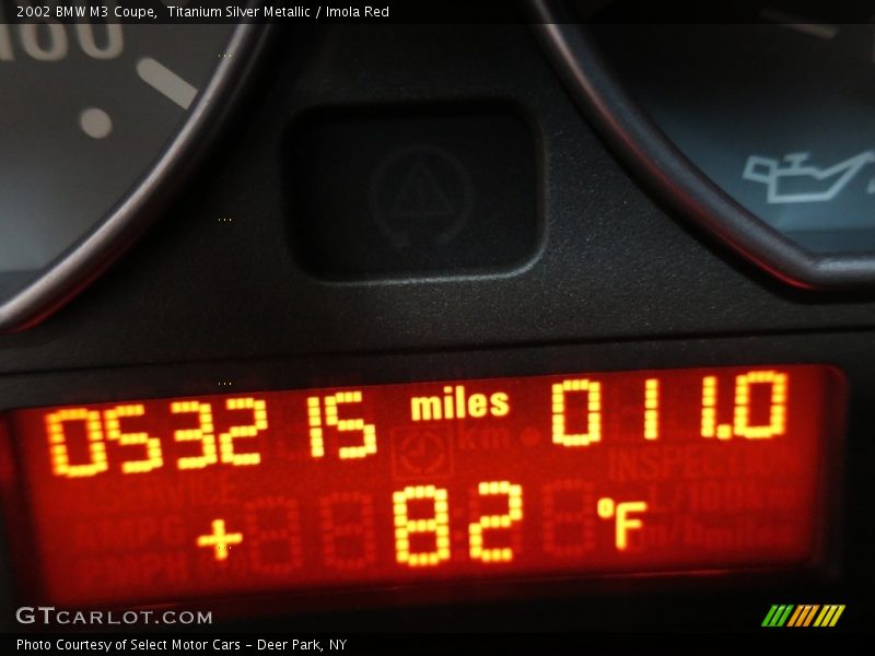 Titanium Silver Metallic / Imola Red 2002 BMW M3 Coupe