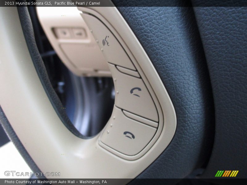 Pacific Blue Pearl / Camel 2013 Hyundai Sonata GLS