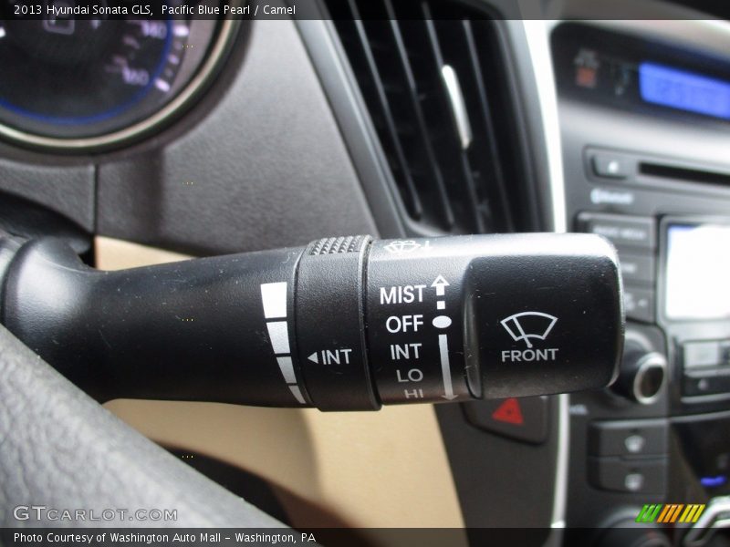 Pacific Blue Pearl / Camel 2013 Hyundai Sonata GLS