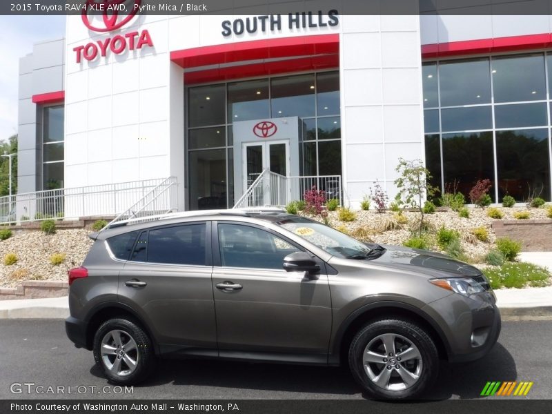 Pyrite Mica / Black 2015 Toyota RAV4 XLE AWD