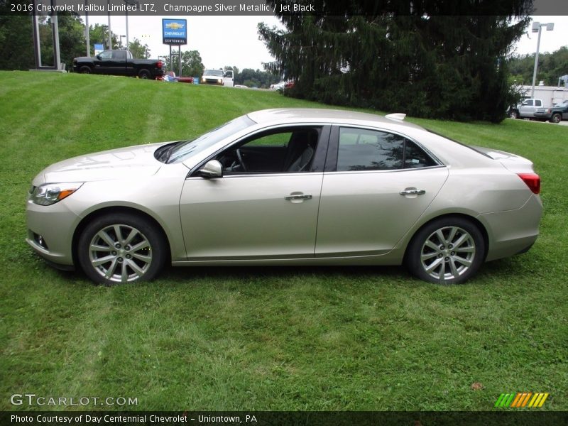 Champagne Silver Metallic / Jet Black 2016 Chevrolet Malibu Limited LTZ