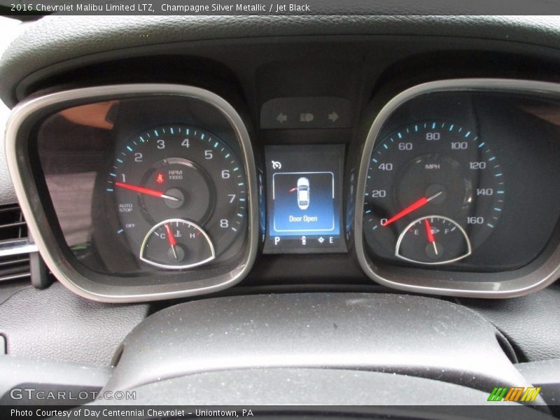 Champagne Silver Metallic / Jet Black 2016 Chevrolet Malibu Limited LTZ