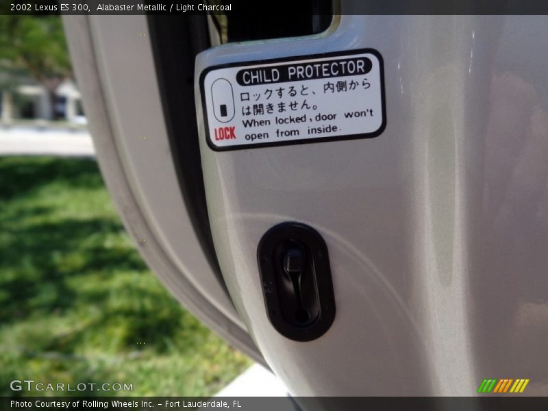 Alabaster Metallic / Light Charcoal 2002 Lexus ES 300