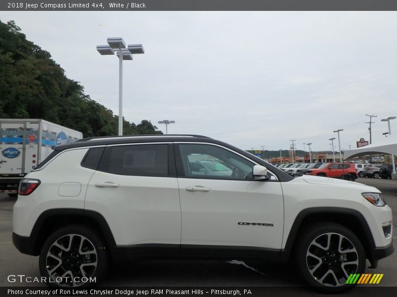 White / Black 2018 Jeep Compass Limited 4x4