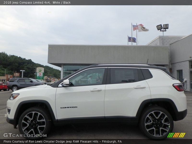 White / Black 2018 Jeep Compass Limited 4x4