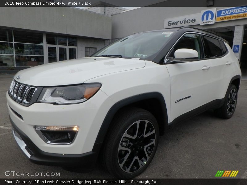White / Black 2018 Jeep Compass Limited 4x4