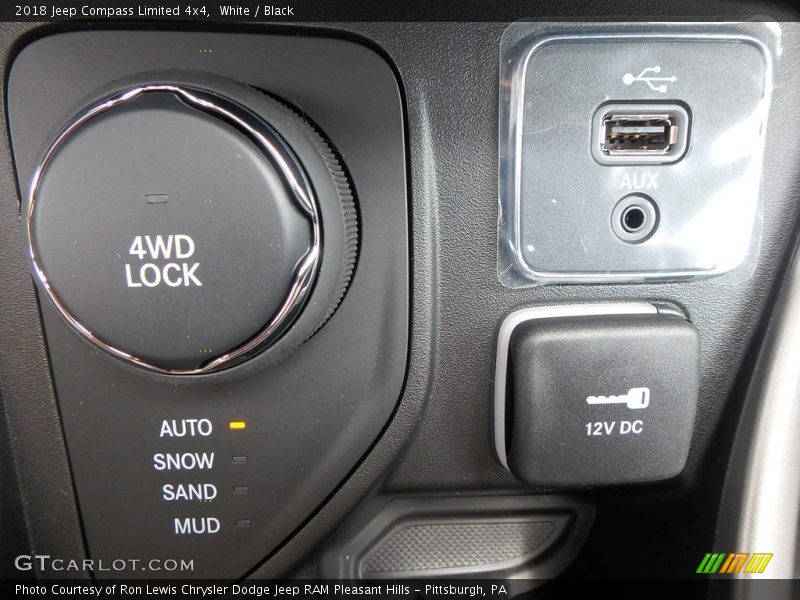 White / Black 2018 Jeep Compass Limited 4x4