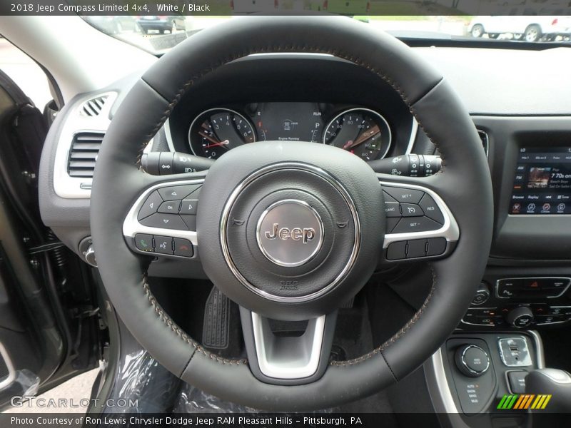 White / Black 2018 Jeep Compass Limited 4x4