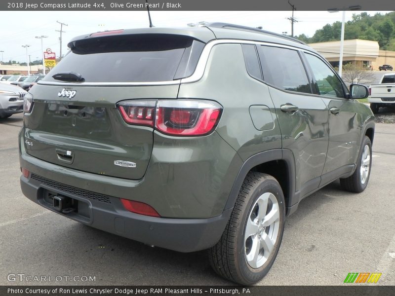 Olive Green Pearl / Black 2018 Jeep Compass Latitude 4x4