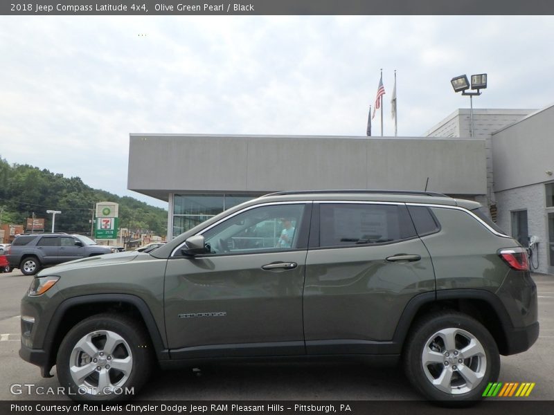 Olive Green Pearl / Black 2018 Jeep Compass Latitude 4x4