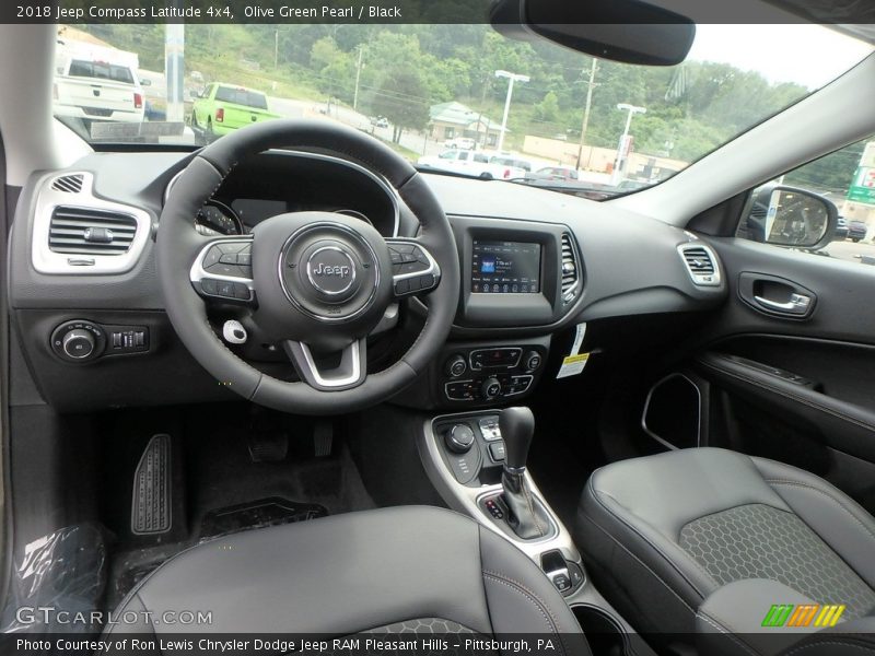 Olive Green Pearl / Black 2018 Jeep Compass Latitude 4x4