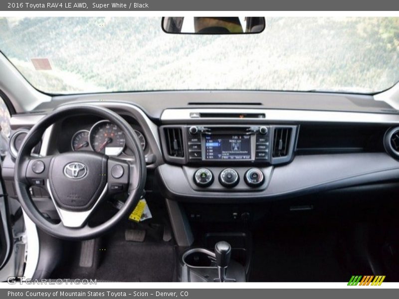 Super White / Black 2016 Toyota RAV4 LE AWD