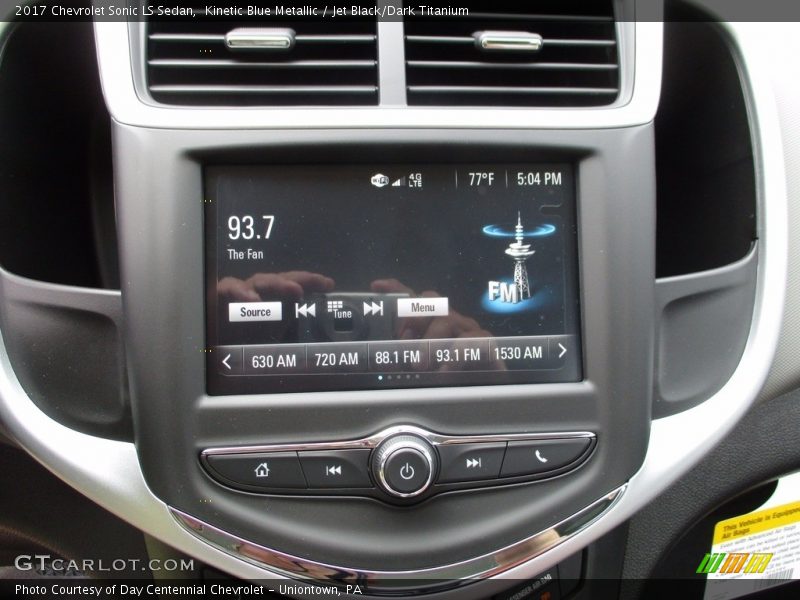 Kinetic Blue Metallic / Jet Black/Dark Titanium 2017 Chevrolet Sonic LS Sedan