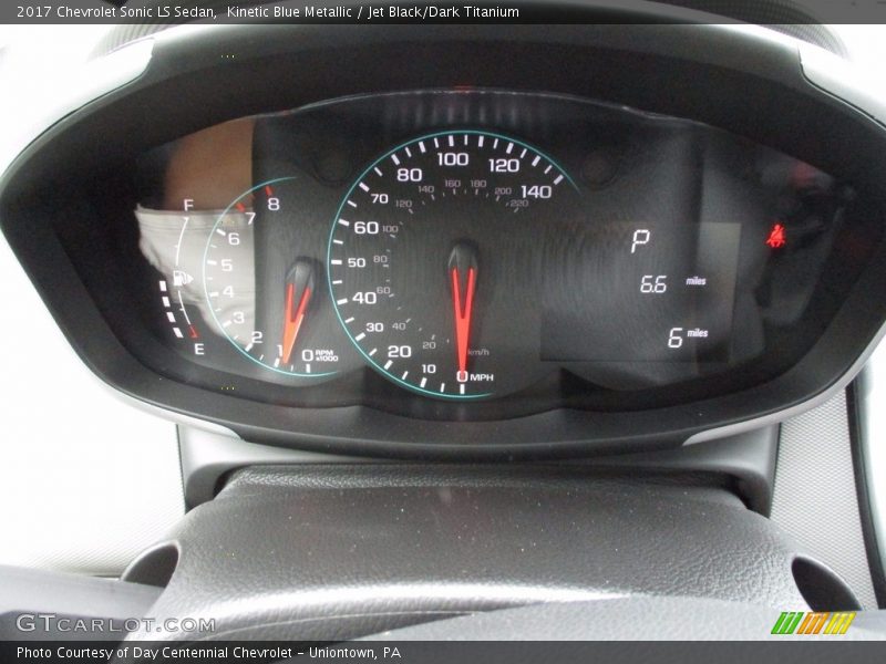 Kinetic Blue Metallic / Jet Black/Dark Titanium 2017 Chevrolet Sonic LS Sedan
