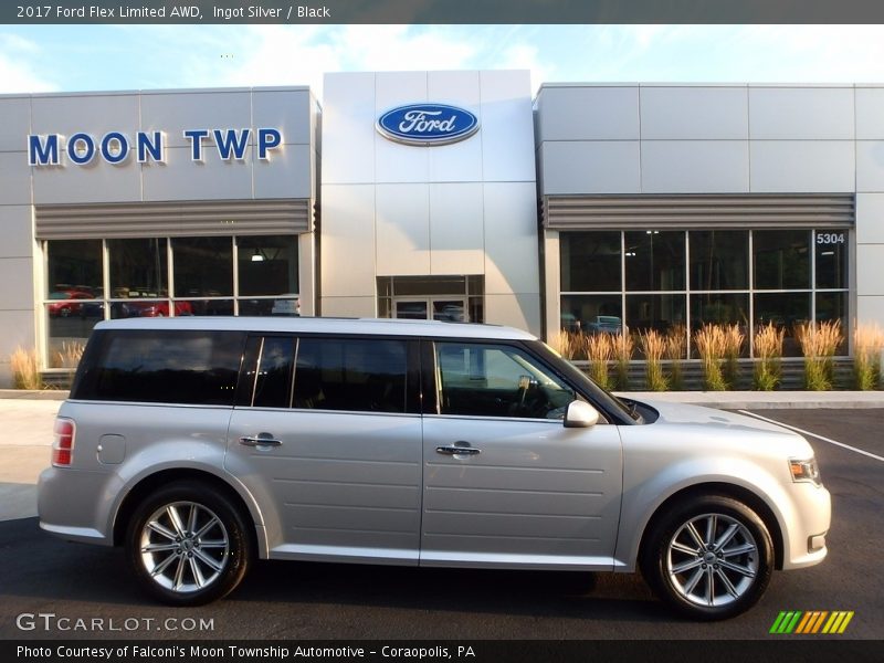 Ingot Silver / Black 2017 Ford Flex Limited AWD