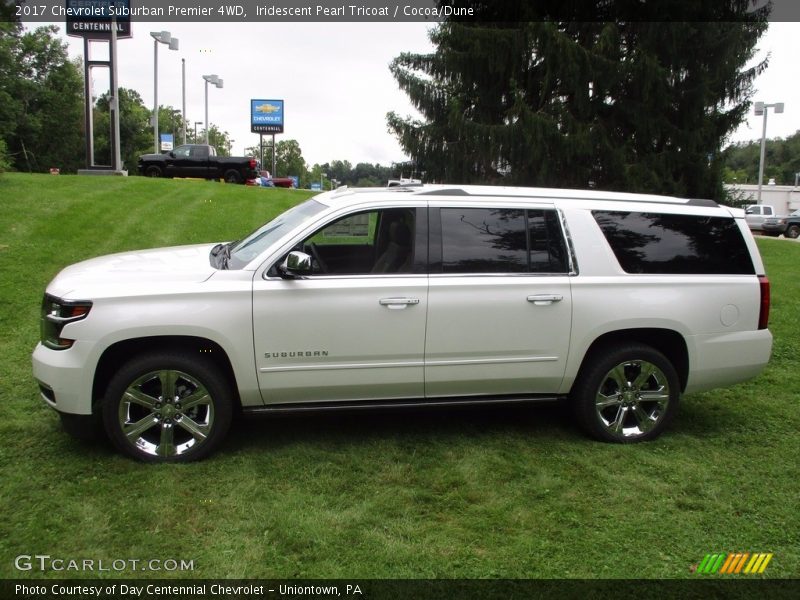 Iridescent Pearl Tricoat / Cocoa/Dune 2017 Chevrolet Suburban Premier 4WD