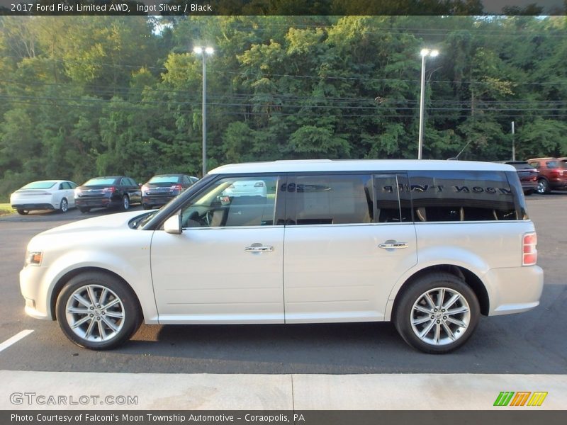Ingot Silver / Black 2017 Ford Flex Limited AWD
