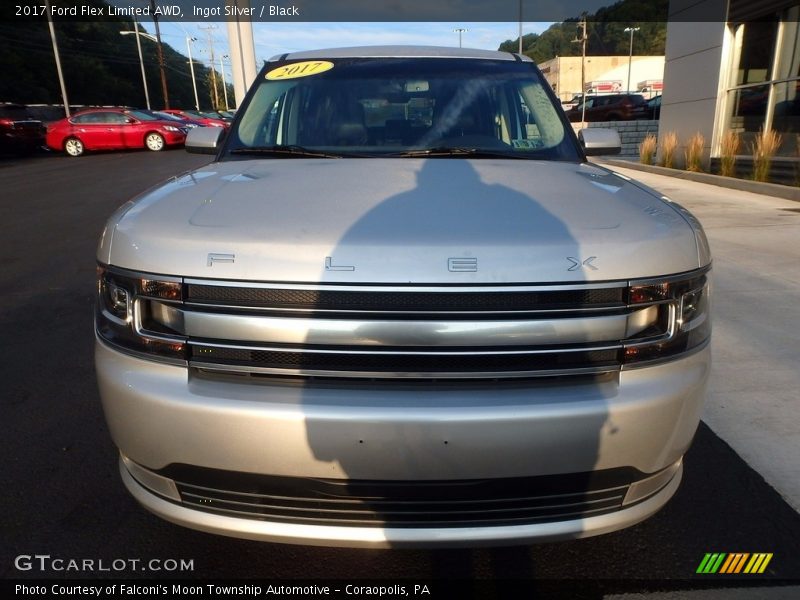 Ingot Silver / Black 2017 Ford Flex Limited AWD