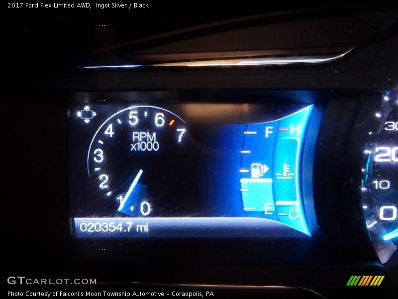 Ingot Silver / Black 2017 Ford Flex Limited AWD