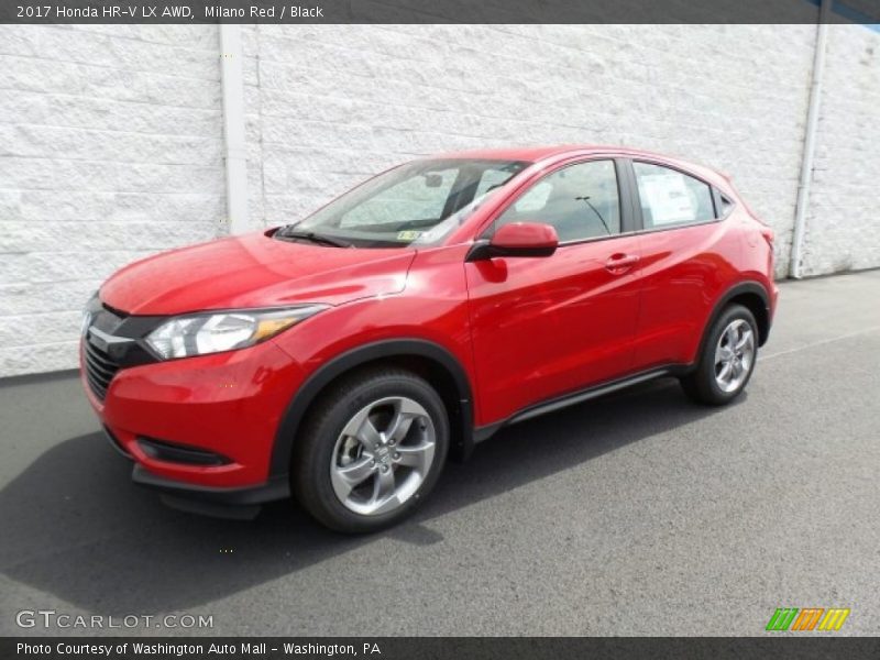 Milano Red / Black 2017 Honda HR-V LX AWD