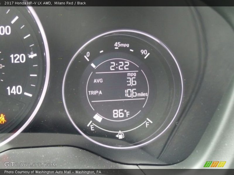 Milano Red / Black 2017 Honda HR-V LX AWD