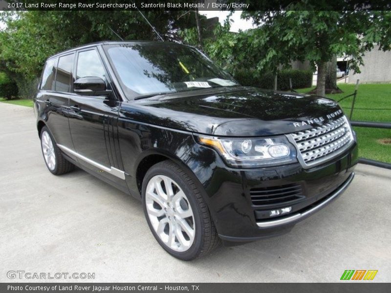 Santorini Black Metallic / Ebony/Ebony 2017 Land Rover Range Rover Supercharged